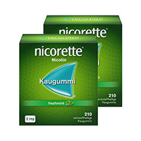 NICORETTE Kaugummi 2 mg freshmint Doppelpackung 