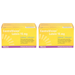 CENTROVISION Lutein 15 mg Kapseln Doppelpackung 
