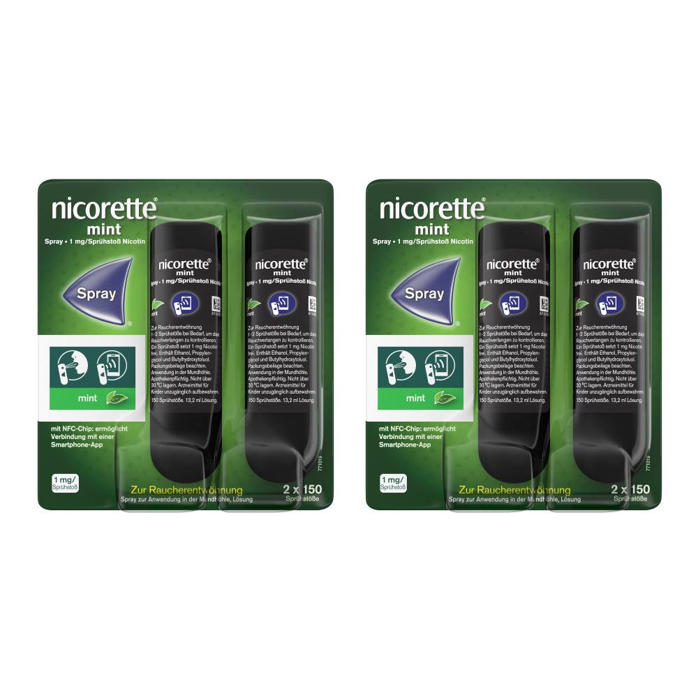 nicorette® mint Spray mit Nikotin Doppelpackung 
