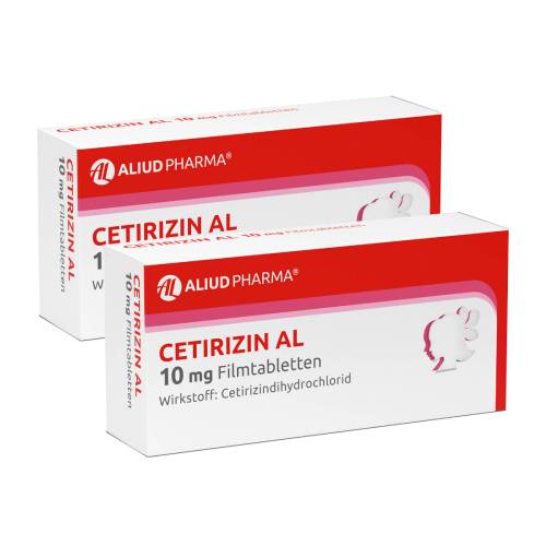 CETIRIZIN AL 10 mg Filmtabletten Doppelpackung 