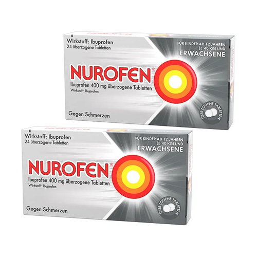 NUROFEN Ibuprofen 400 mg überzogene Tabletten Set 