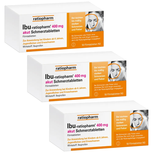 IBU-RATIOPHARM 400 mg akut Schmerztbletten 