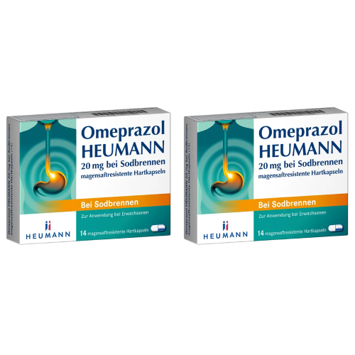 Omeprazol HEUMANN 20 mg bei Sodbrennen Set 