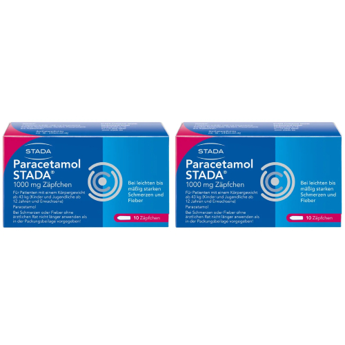 PARACETAMOL STADA 1000 mg Zäpfchen Set 