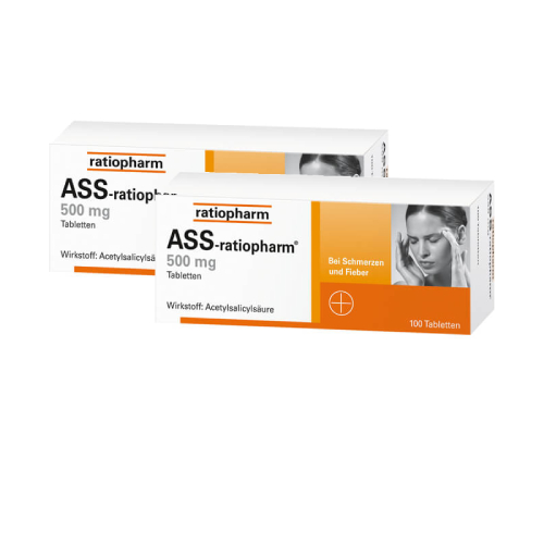 ASS-ratiopharm 500 mg Tabletten Doppelpackung 