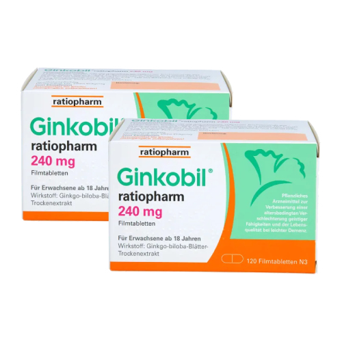 GINKOBIL-ratiopharm 240 mg Filmtabletten Doppelpackung 