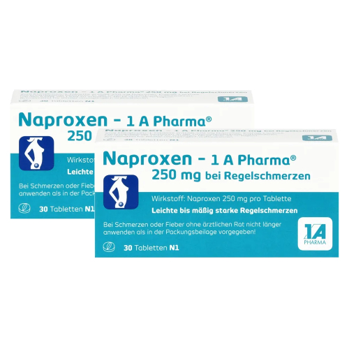 NAPROXEN-1A Pharma 250 mg b.Regelschmerzen Tabl. Set 