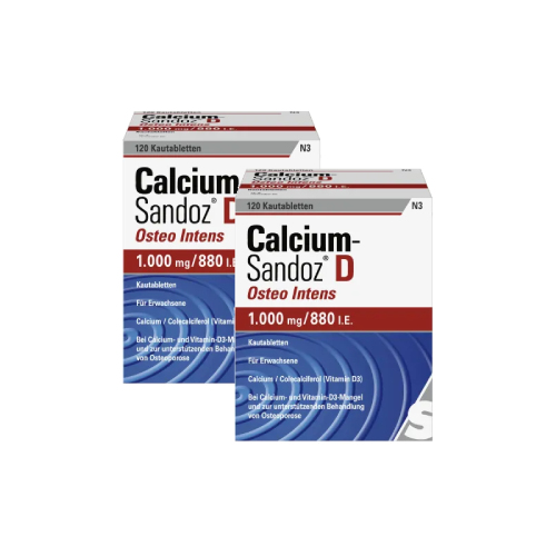 CALCIUM SANDOZ D Osteo intens Kautabletten Set 