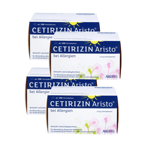 CETIRIZIN Aristo bei Allergien 10 mg Filmtabletten Set 
