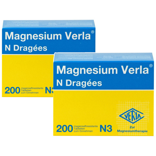 MAGNESIUM VERLA N Dragees Doppelpackung 
