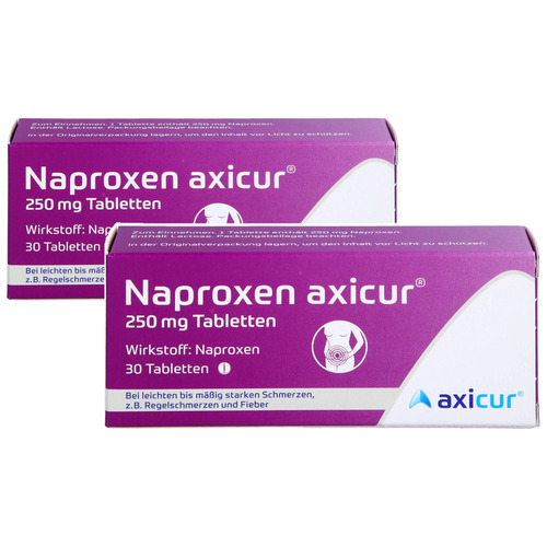 NAPROXEN axicur 250 mg Tabletten Doppelpackung