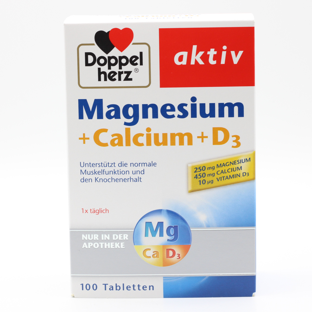 DOPPELHERZ Magnesium+Calcium+D3 Tabletten
