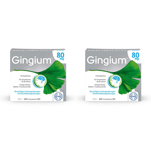 GINGIUM 80 mg Filmtabletten Doppelpackung 