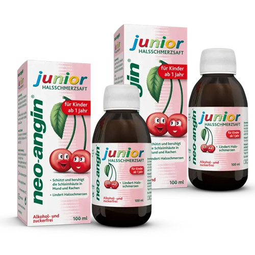 NEO-ANGIN junior Halsschmerzsaft Doppelpackung 