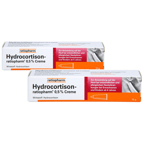 HYDROCORTISON-ratiopharm 0,5% Creme Doppelpackung 