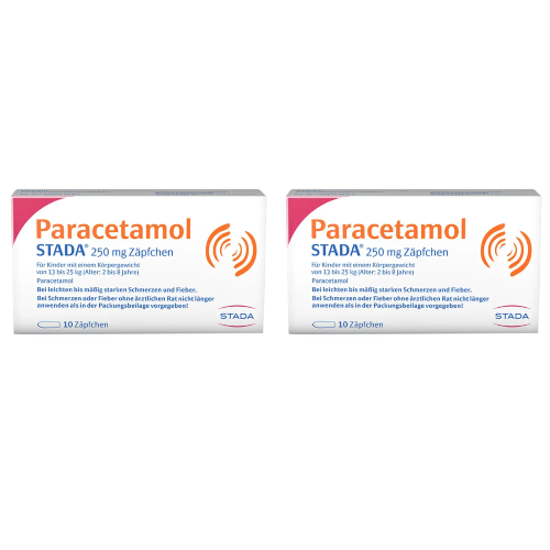 PARACETAMOL STADA 250 mg Zäpfchen Set 