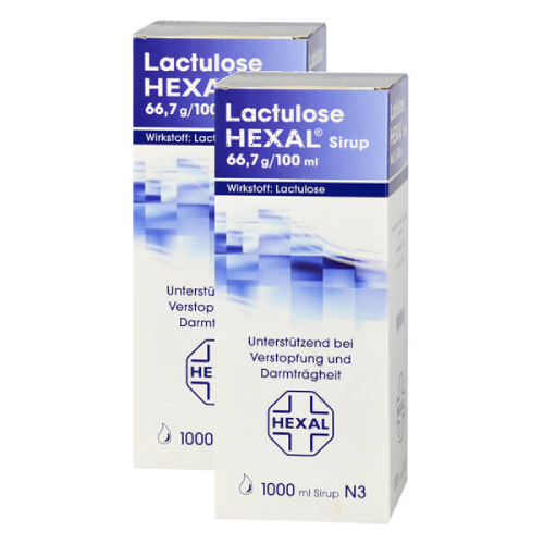 LACTULOSE Hexal Sirup Doppelpackung 